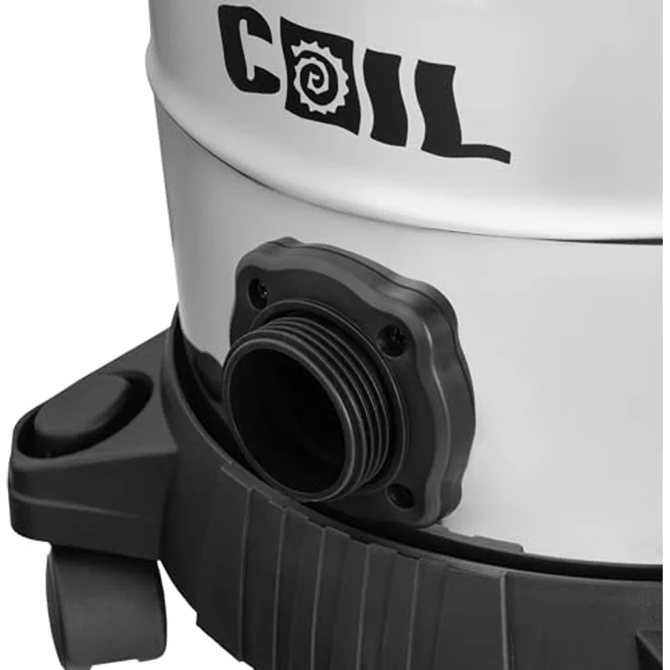 COIL Industriesauger Profi Nass- & Trockensauger, 1300 W, 25-Liter Edelstahlbehälter, mit HEPA-Filter, Steckdose & Blasfunktion, beutellos, 18 kPa Saugkraft – Bild 6