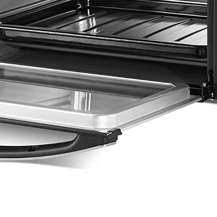 Zilan ZLN0973 Minibackofen, 15 Liter, Pizzaofen mit Ober- und Unterhitze, 1200 W, schwarz – Bild 5
