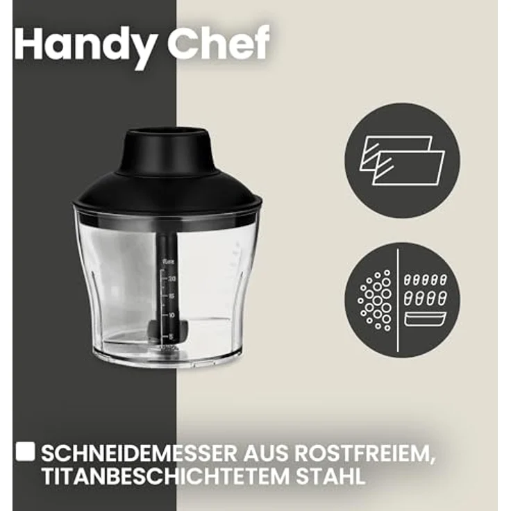 Zeegma Handy Chef, Stabmixer, Schwarz, Silber – Bild 7