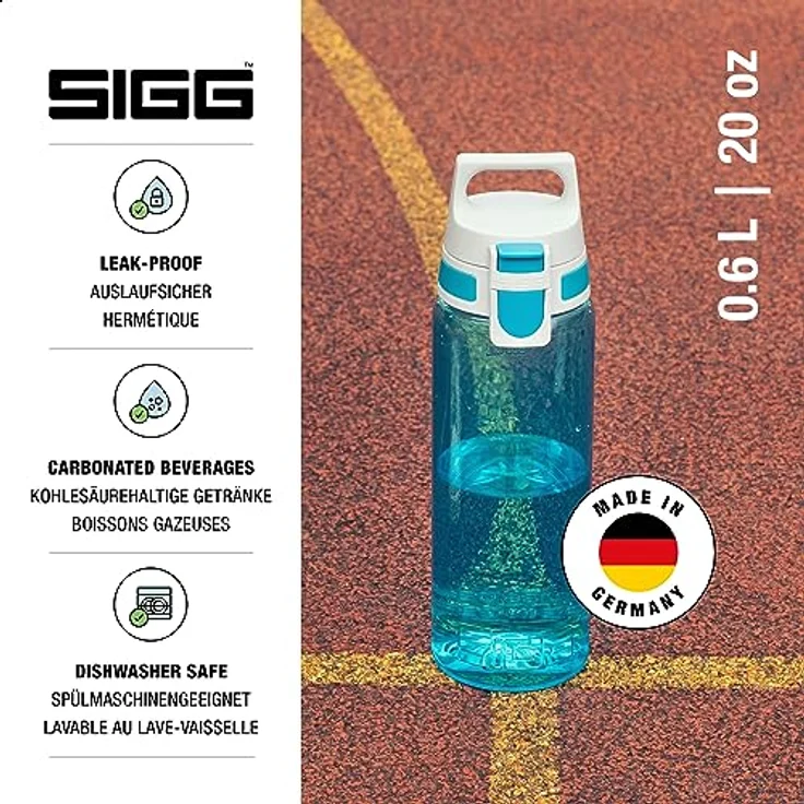 Sigg Total Clear One Trinkflasche, Aqua, 0,6 – Bild 2