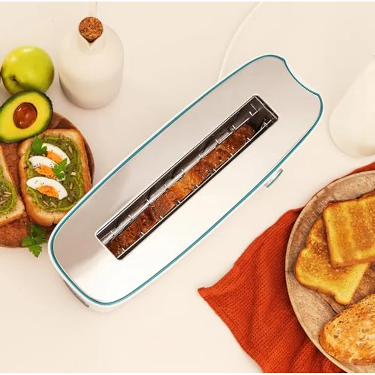 Cecotec Toast&Taste Extra W, Toaster mit 1 langem Schlitz, 1000 W, schnelles Bräunen, 2 Toastschlitze – Bild 6
