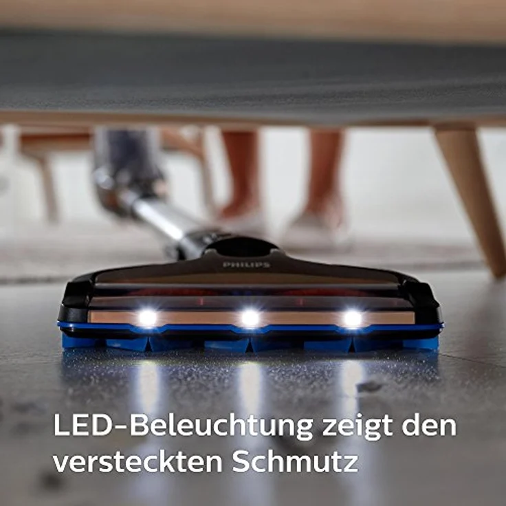 Philips FC6826-01 SpeedPro Max Kabelloser Staubsauger (mit Akku, 360°-Saugdüse, 65 Min. Akkulaufzeit) kupfer – Bild 2