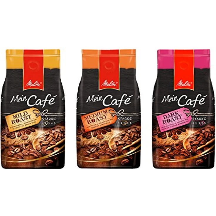 Melitta Ganze Kaffeebohnen, samtweich und vollmundig mit nussigen Anklängen, Stärke 3, Mein Café Medium Roast, 1kg – Bild 8