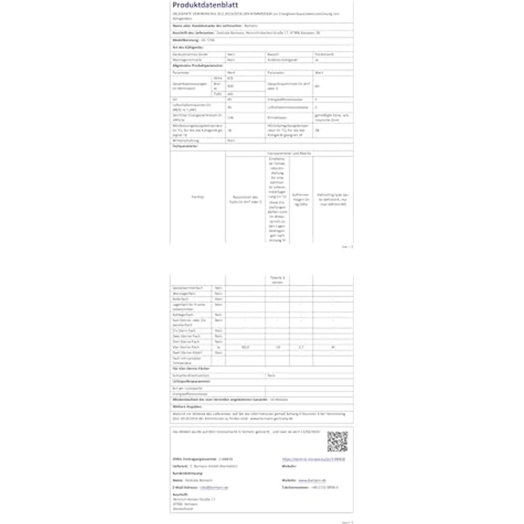 Bomann Gefrierschrank GS 7256, 4 Sterne mit 60L Fassungsvermögen, 3 Fächer, leise, wechselbarer Türanschlag, schwarz – Bild 9