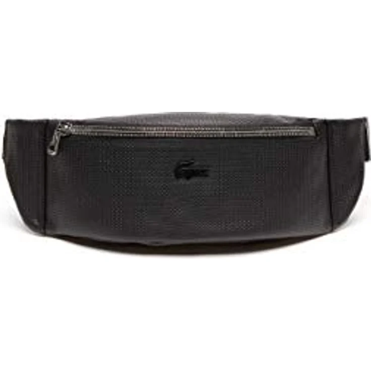 Lacoste Chantaco Gürteltasche aus Leder, 26 cm, schwarz – Bild 1