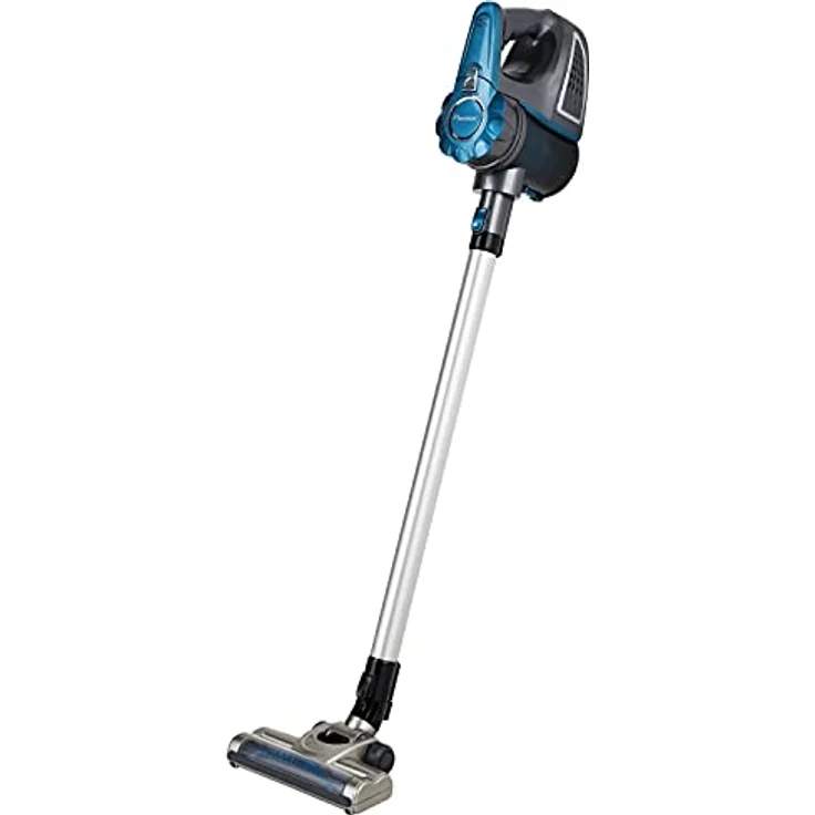 Bestron Kabelloser Handstaubsauger mit Stab, Beutellos, Kapazität: 0,6 l, 120 Watt, Blau-Grau – Bild 2