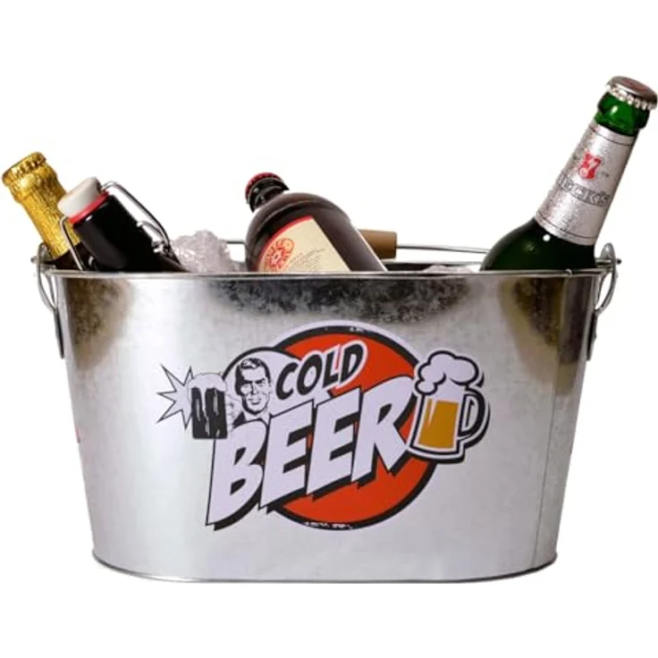 Ovaler Metall-Eimer, Cold Beer – Bild 4