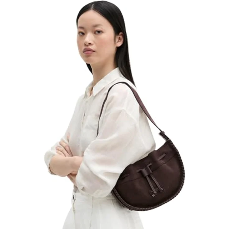 Marc O'Polo Umhängetasche aus 100% Leder, 27.5 cm, braun, 27.5 x 17.5 x 7.5 cm – Bild 4