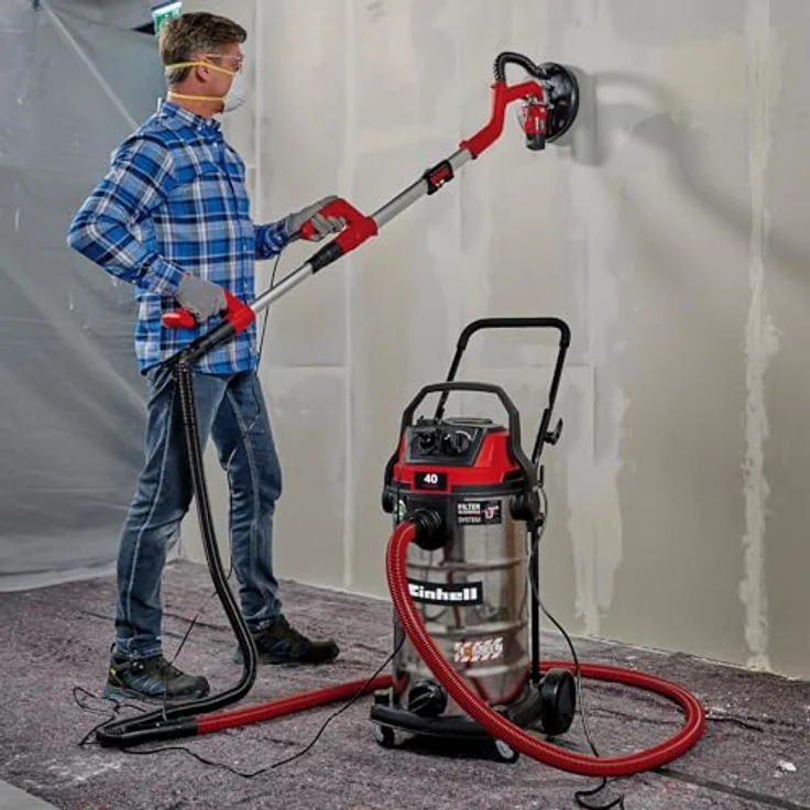 Einhell TE-VC 4090 SACL, Nass-Trockensauger mit 1.150 Watt, stufenloser Saugkraftregelung und Automatiksteckdose, 3m Saugschlauch, inkl. HEPA-Filter und Zubehör – Bild 2