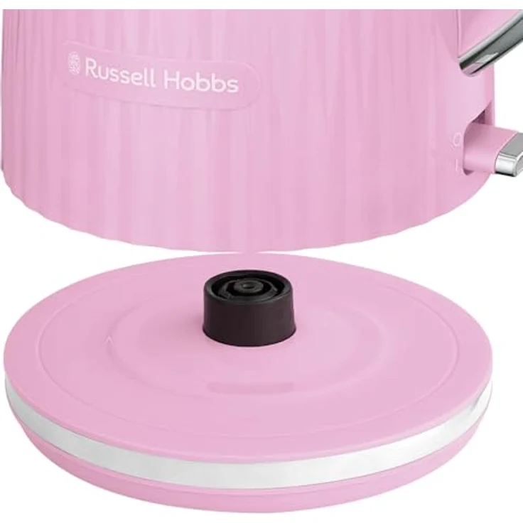 Russell Hobbs Wasserkocher Eden 27362-70 (1.7L, Deckelöffnung per Knopfdruck, herausnehmbarer Kalkfilter, leuchtender Schalter, Himbeere, 2400W) – Bild 2