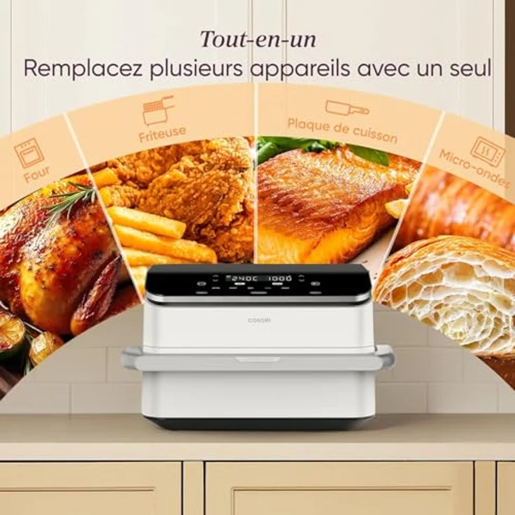 Cosori Airfryer Dual Blaze Twinfry, Heißluftfritteuse mit flexiblen Kammern, 10L, WLAN-fähig – Bild 5