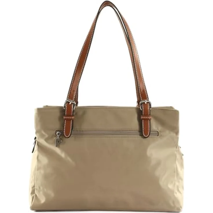 Picard Schultertasche Shopper Sonja M, Nylon Schultertasche in Sand mit verstellbaren Riemen und vielen Fächern, DIN A4 geeignet – Bild 3