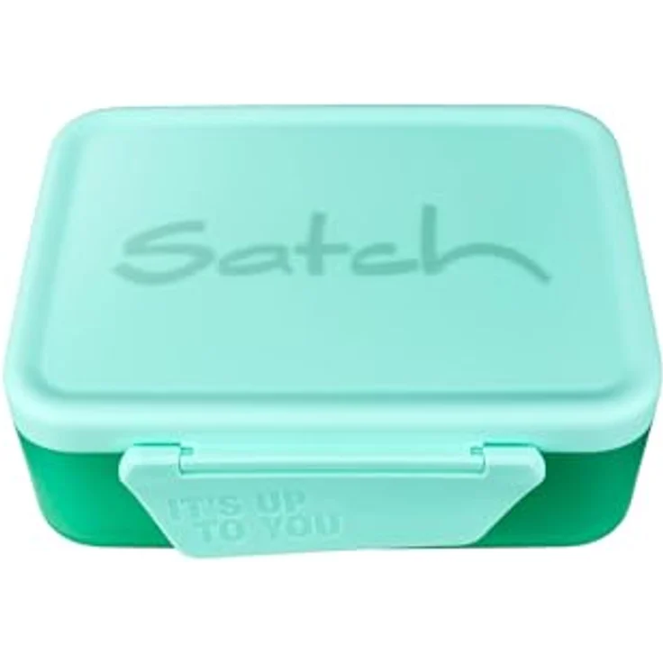 Satch Lunchbox Brotdose, Tritan, 1-tlg. mit Trennfach für Obst und Gemüse, farbenfroh – Bild 1