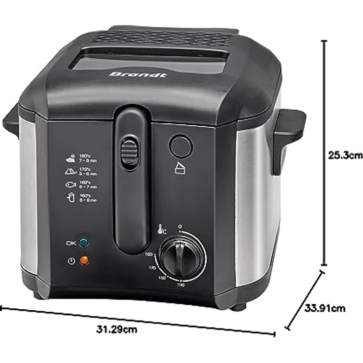 Brandt FRI30X Elektrische Fritteuse, 1600 W, 2,5 l – Bild 2