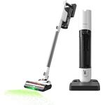 Tineco Pure ONE Station 5 Plus Kabelloser Staubsauger mit 2,5L Absaugstation, Selbstreinigung, 175W Saugkraft, ZeroTangle Technologie, iLoop, für Hartboden Teppiche