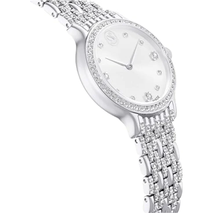 Swarovski Imber Uhr, Schweizer Produktion, Metallarmband, Silberfarben, Edelstahl, Einheitsgröße – Bild 5