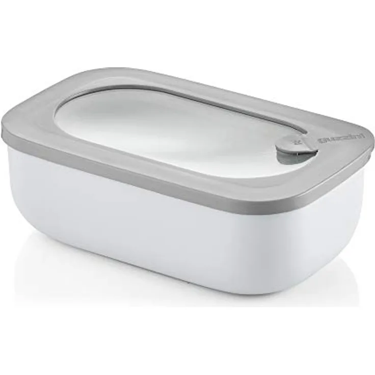 Guzzini - Kitchen Active Design, Hermetischer, rechteckiger behälter, kühlschrank-/gefrierschrank-/mikrowellengeeignet - Dunkelgrau, 20x12xh7 cm | 900 cc - 171000177
