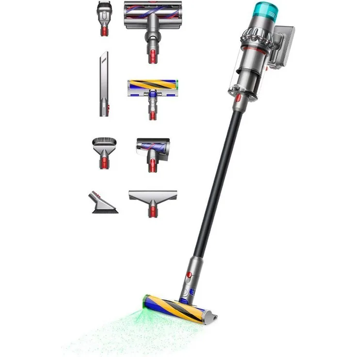 DYSON Akku-Hand-und Stielstaubsauger Dyson V15™ Detect Total Clean, 660 W, mit Stauberkennungstechnologie und hoher Energiedichte