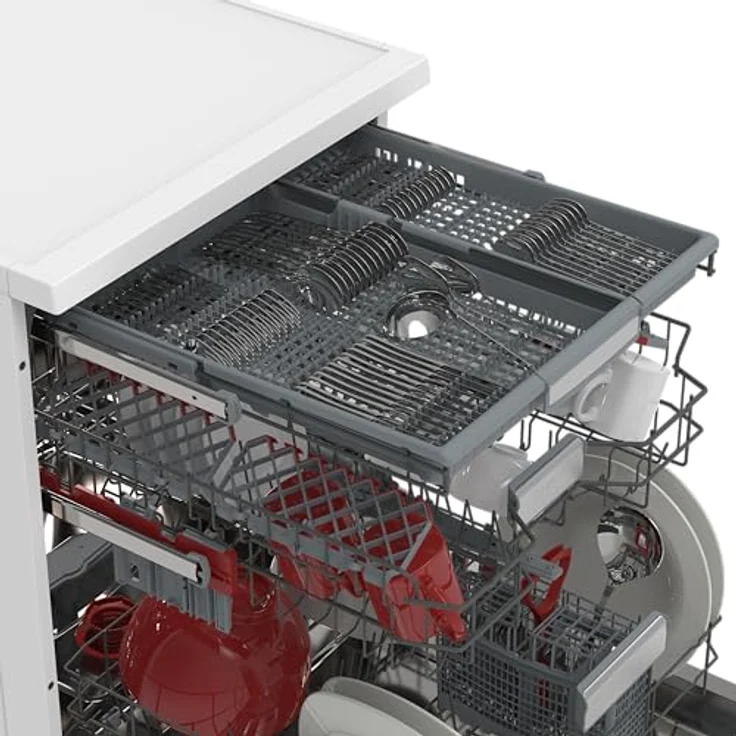 Sharp QW-NA3YF42AW-DE Stand-Geschirrspüler, 14 Maßgedecke, Energieeffizienzklasse A, weiß – Bild 5