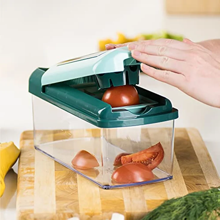 Nicer Dicer Fusion 10 Teile, dunkelgrün-mint – Bild 6