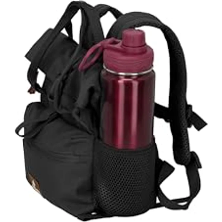 Travelite Basics City Rucksack, 27 cm, schwarz, 100% Polyester, kompakt und funktional – Bild 3