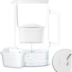 Wessper Aquamax Crystalline Filterkanne weiß + 1 Kartusche, Wasserfilter, Weiss
