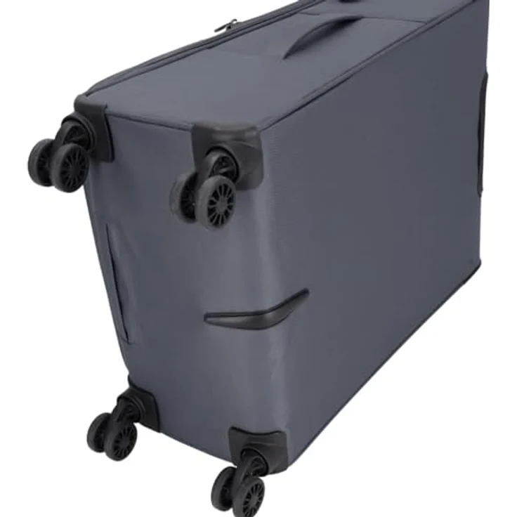 Kenorada Reisetrolley MEDON Trolley 4 Wheels | Leichter Koffer mit TSA Zahlenschloss | Weichgepäck Koffer Stoff mit Reißverschluss | Doppelgestänge (anthrazit, M - 67 cm mittlerer Koffer) – Bild 5