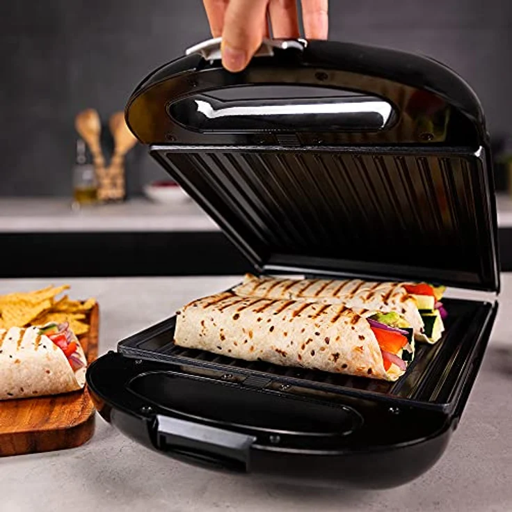 Cecotec Sandwichmaker Rock´nToast Family 3in1, Edelstahl, für 4 Sandwiches, 1500 W, mit 3 antihaftbeschichteten Platten – Bild 2
