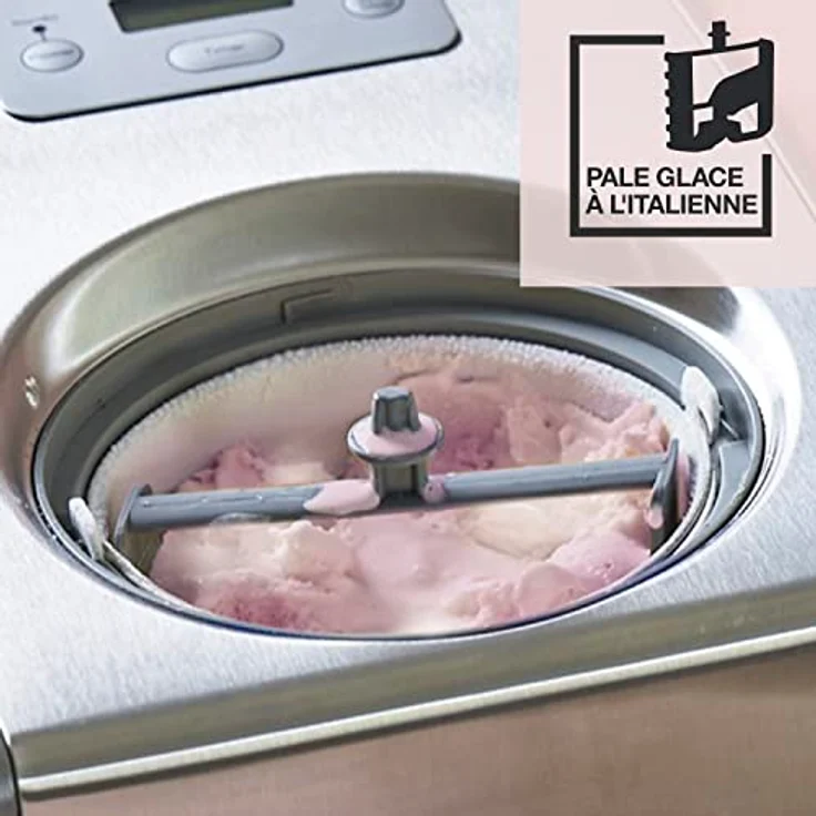 Cuisinart Icecream & Gelato Professional, Eismaschine mit selbstkühlendem Kompressor, 1,5 L Fassungsvermögen, Eiscremebreiter aus Edelstahl, Selbstgemachtes Eis, Frozen Yoghurt und Gelato, ICE100E – Bild 2