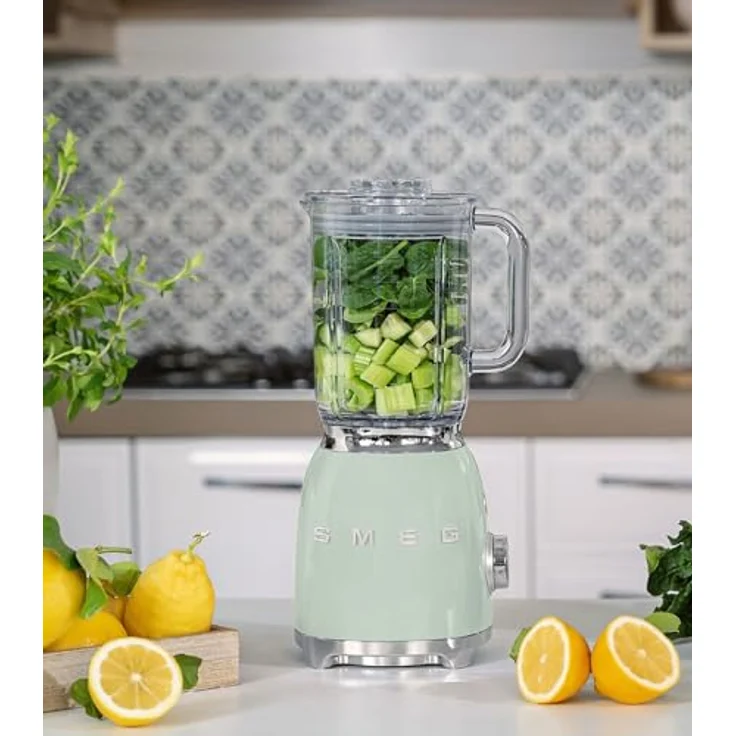 Smeg Standmixer BLF03PGEU, 800 W im 50’s Retro-Style für gesunde Smoothies und erfrischende Drinks, grün – Bild 3