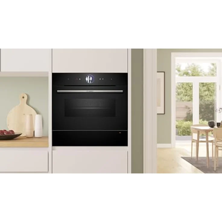 Bosch BIC7101B1, Serie 8 Wärmeschublade, 60 cm breit, 14 cm hoch, Schwarz, Warmhalten von Geschirr und Speisen, Temperatur-Stufen 30-80 °C, Sanft Garen, Platz für 64 Espresso-Tassen oder 12 Teller - Preisvergleich – Bild 3
