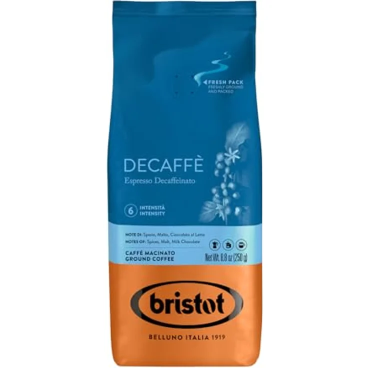 Bristot Diamante Deca 250g gemahlen entkoffeiniert – Bild 2