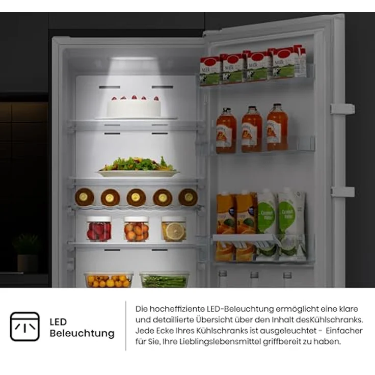 Hisense RL415N4AWC Kühlschrank ohne Gefrierfach, 292 l Kühlvolumen, CrispZone-Schublade, LED-Innenbeleuchtung – Bild 9