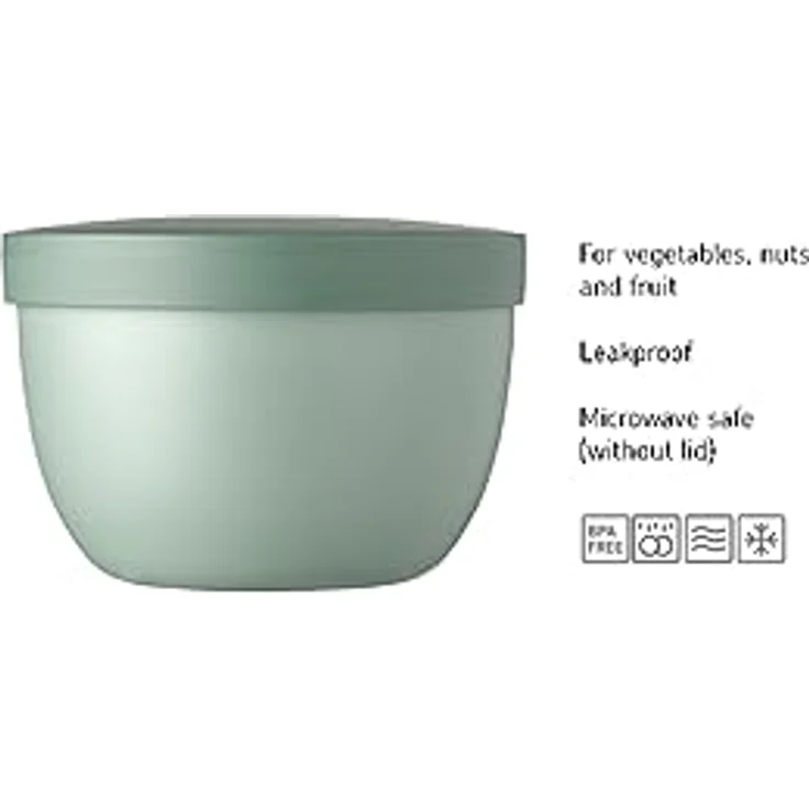 Mepal Lunchbox Snackpot Ellipse - Spülmaschinenfest - 350 ml - Nordic sage, Multifunktional, Luftdicht, BPA-frei – Bild 4