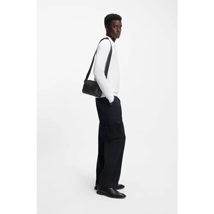 Hugo Quantic Umhängetasche, schwarz, 100% Polyester, 20 cm x 8 cm x 14.5 cm – Bild 3