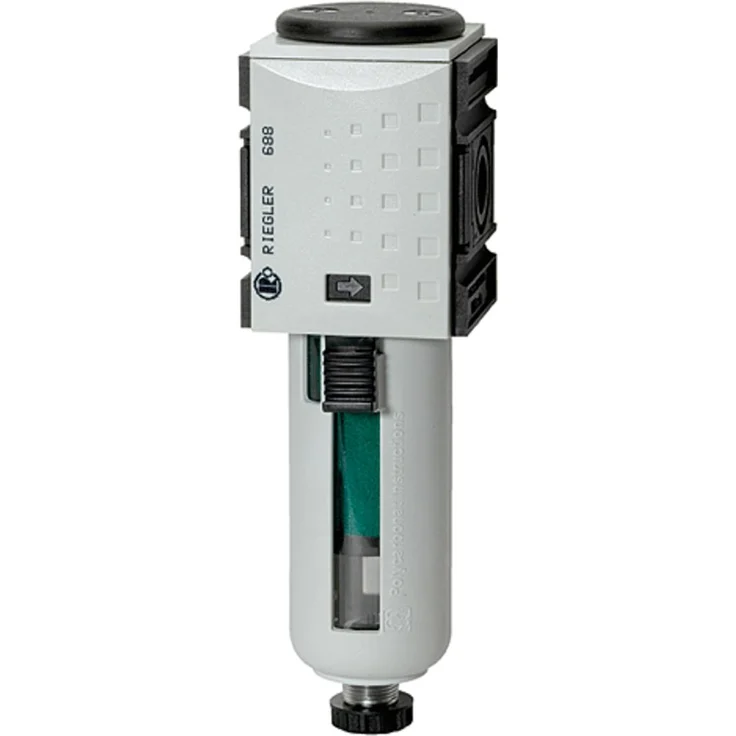 Riegler Mikrofilter »FUTURA«, PC-Behälter mit Schutzkorb, 0,01 µm, BG 1, G 1/4, 1,5 - 16 bar, Temperaturbereich -10°C bis 50°C