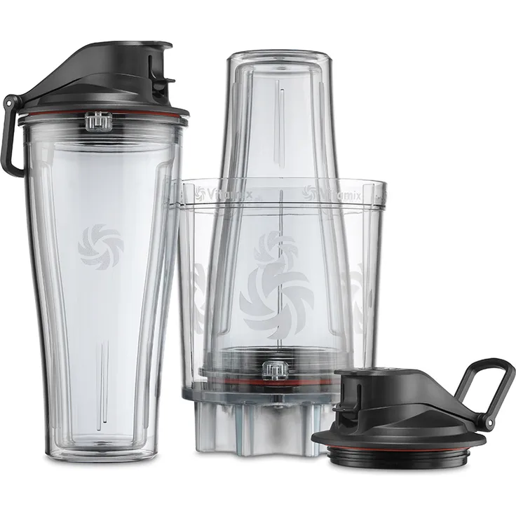 Vitamix To-Go Becheradapter für Ascent-Modelle, 600 ml, mit Edelstahlklingen und auslaufsicherem Verschluss
