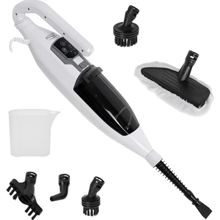 Adler Dampfreiniger AD 7052, Rotation Dampfmopp, hygienische Bodenreinigung, weiß – Bild 6