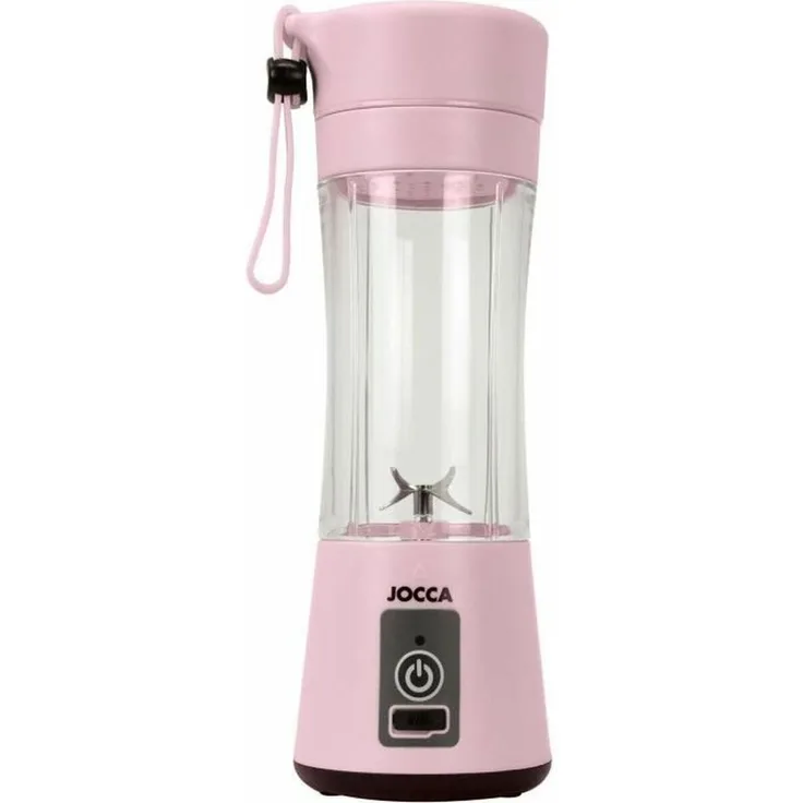 Jocca Standmixer, kabelloser Mixer mit 380 ml Fassungsvermögen und 2000 mAh Akku, grau