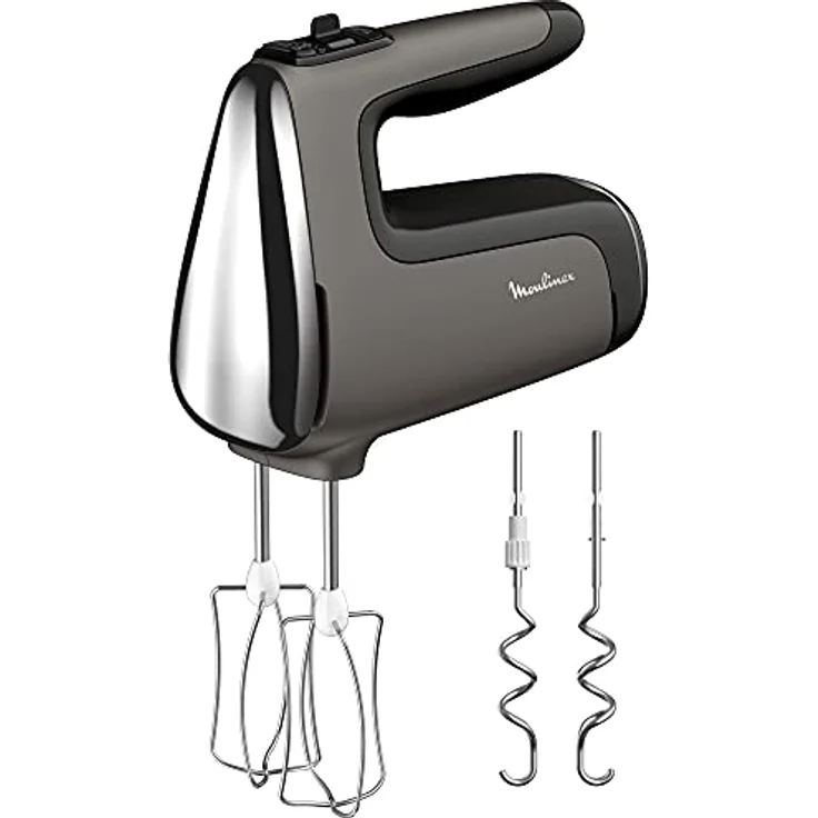 Moulinex Powermix Silence HM650 Knetmaschine, 600 Watt, einstellbare Geschwindigkeiten mit Turbo-Funktion, Brot, Pizza oder Backen, leiser Motor – Bild 1