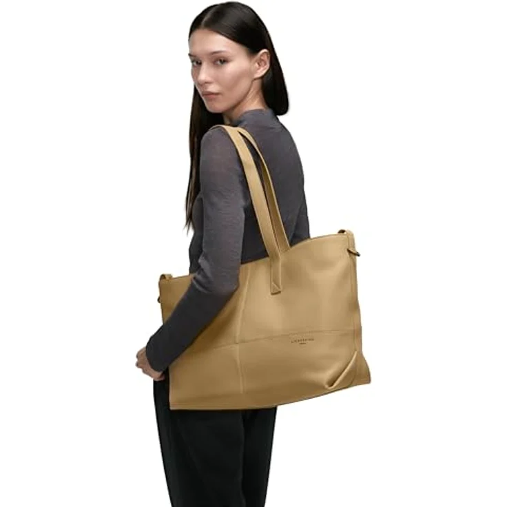 Liebeskind Ariel Shopper Tasche, 100% Leder, 36 cm, braun – Bild 2