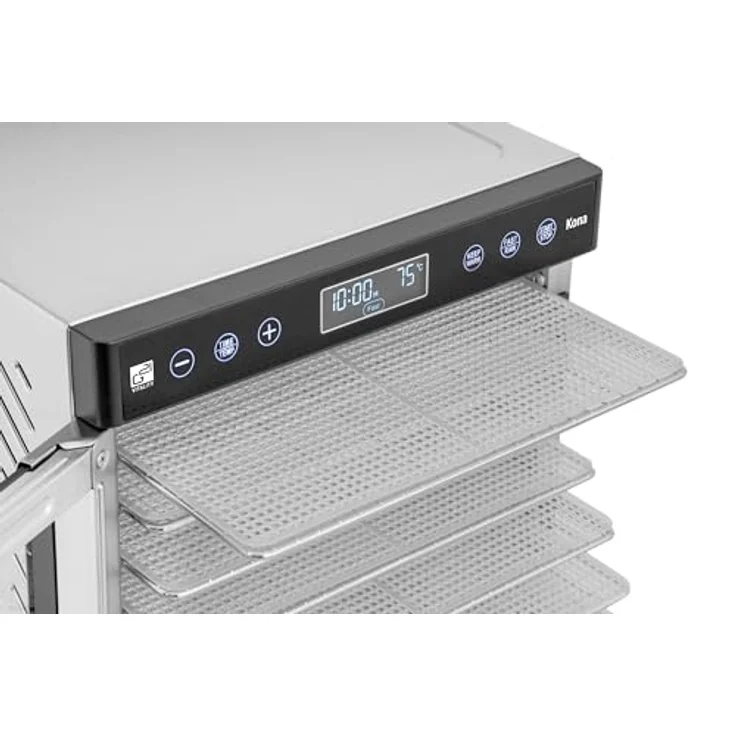 G21 Kona, Dörrautomat aus Edelstahl mit 7 Tabletts und 600 W Leistung, Silber – Bild 6
