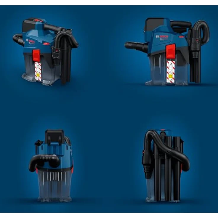 Bosch Professional Akku-Staubsauger GAS18V-6LS, tragbarer 18V Nass- und Trockensauger mit halbautomatischer Filterreinigung und Eco-Modus – Bild 7