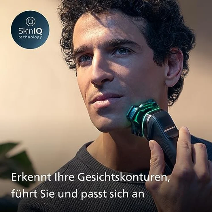 Philips Shaver S9000 – Elektrischer Nass-& Trockenrasierer für Männer, Dunkelchrom, SkinIQ Technologie, Lift & Cut System, Barttrimmer, Reinigungsstation, Ladestation & Reiseetui (Modell S9974/55) – Bild 3