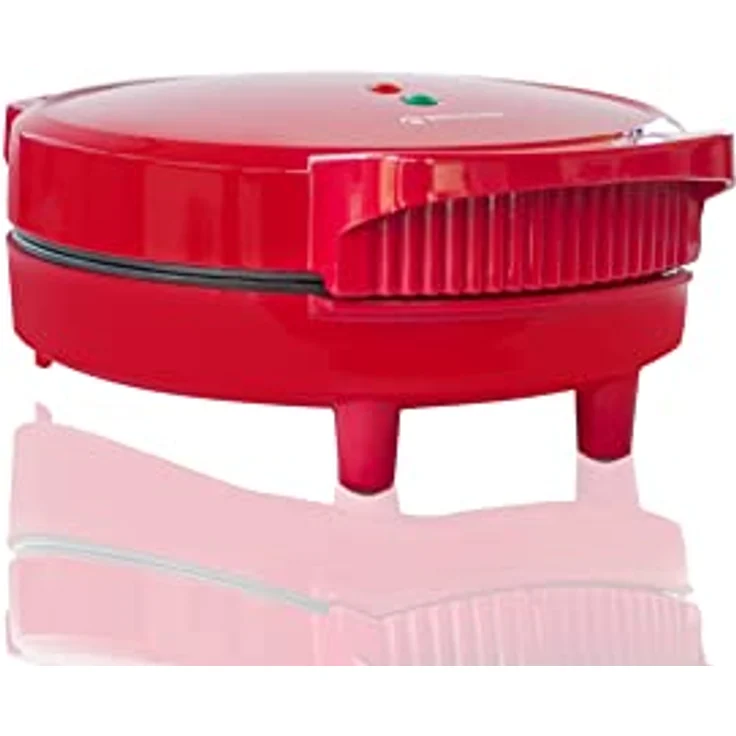 Herz-Waffelmaschine mit Antihaft-Platte und rutschfesten Füßen 1000 W, Farbe Weiß und Rot – Bild 4