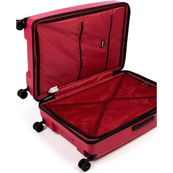 Emily & Noah Trolley E&N Travelbestie Werner 70402, Damen Koffer aus robustem Polypropylen, 95 l Volumen, 360-Grad-Doppelrollen, mit TSA-Schloss, schwarz – Bild 4