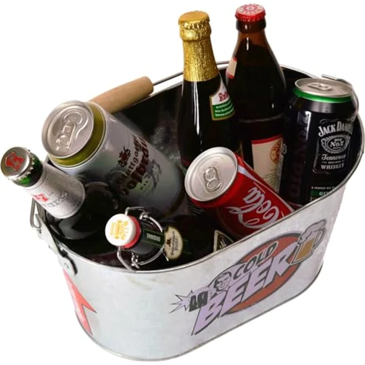 Ovaler Metall-Eimer, Cold Beer – Bild 5