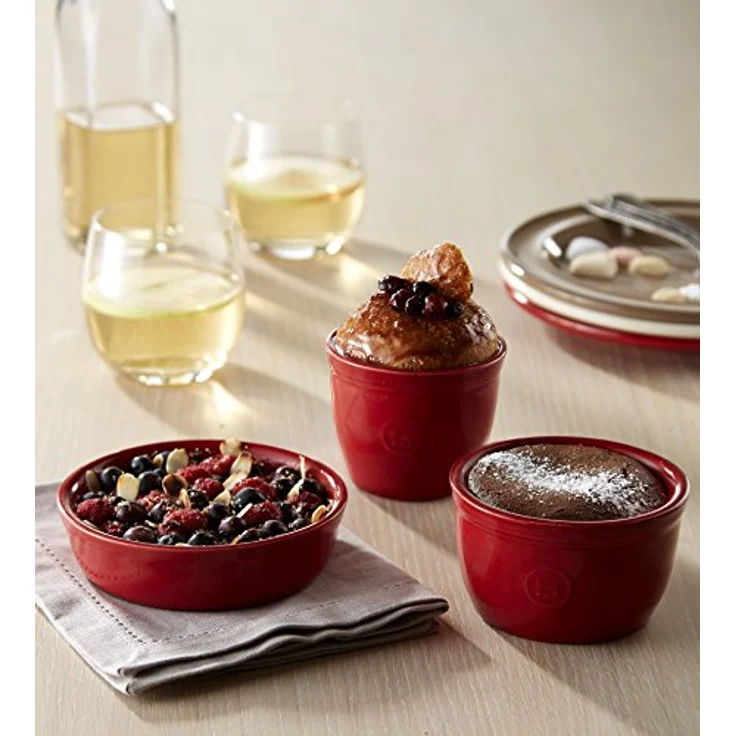 Emile Henry Crème Brûlée Ramekin Dish, Lehm, 2er-Set – Bild 5