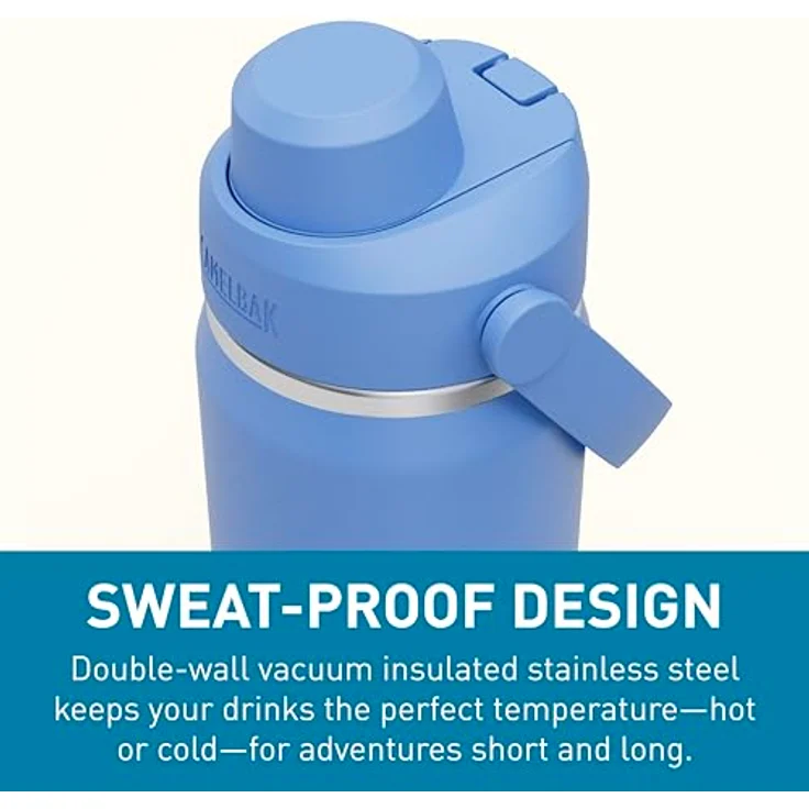 CamelBak Thrive Chug, Isolierte Edelstahl-Wasserflasche, 590 ml, Auslaufsicher, Himmelblau – Bild 5