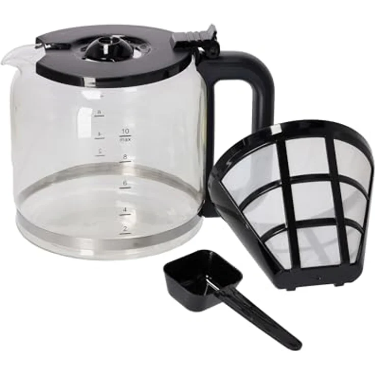 Westinghouse Kaffeemaschine Retro-Design, Filterkaffeemaschine für bis zu 10 Tassen, Permanentfilter, Glaskanne, Tropfschutzsystem, Warmhaltefunktion, Brühvorgang-Anzeige, Abschaltautomatik, hellblau - Preisvergleich – Bild 4